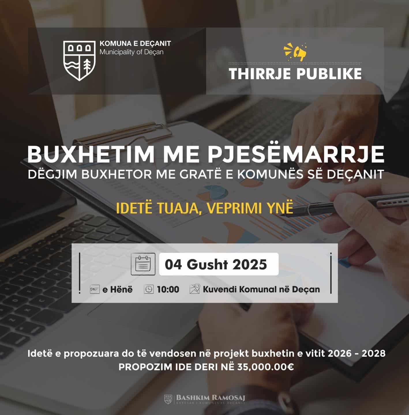 Të nderuara gra të Komunës së Deçanit